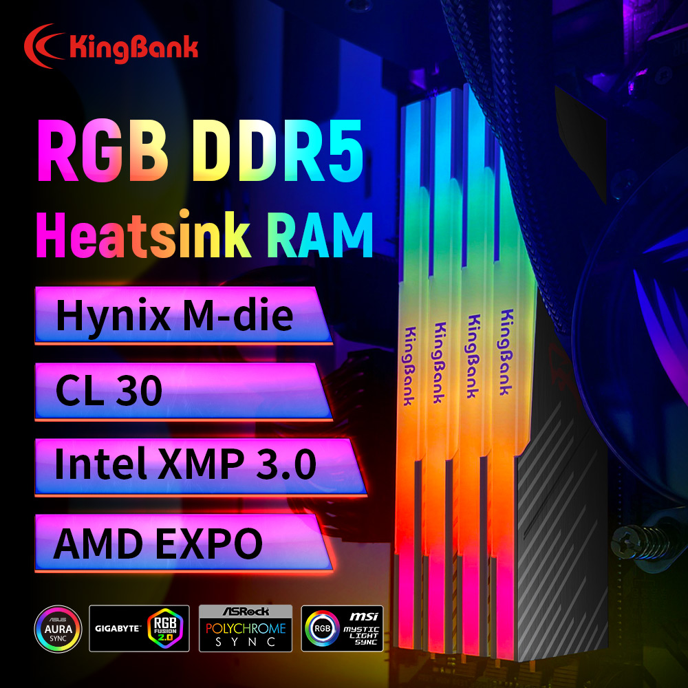 KingBank KRRB DDR5 RGB SoarBla - Ddr5 16Gb 6000Mhz 评论和价格