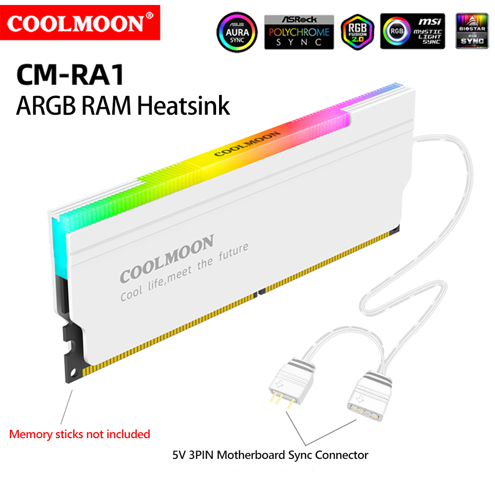 COOLMOON 5V-3PIN ARGB RAM Heat - Ddr5 Memory 评论和价格