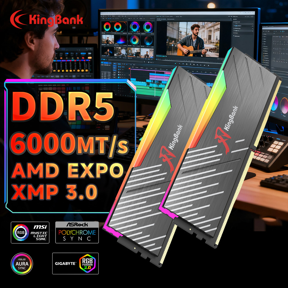 KingBank KRRB DDR5 RGB 16GB /1 - Ddr5 16Gb 6000Mhz 评论和价格