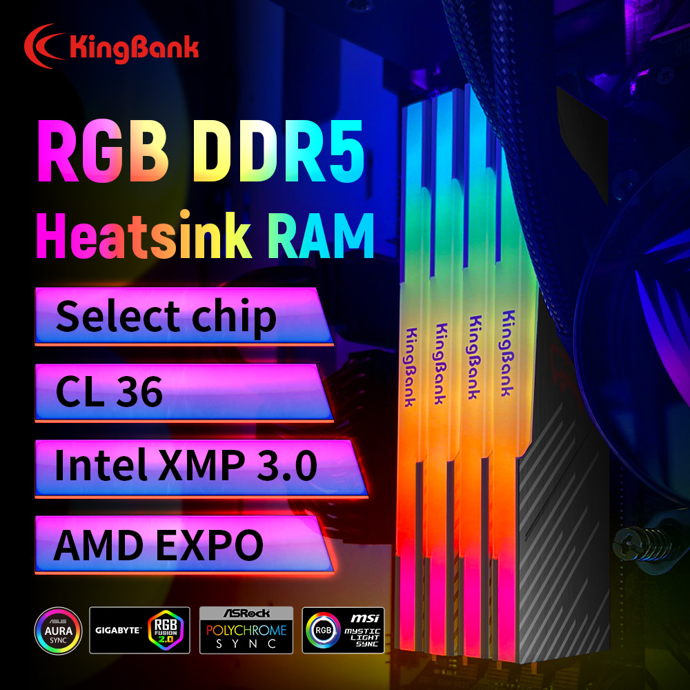 KingBank KRRB DDR5 RGB 16GB /1 - Ddr5 16Gb 6000Mhz 评论和价格
