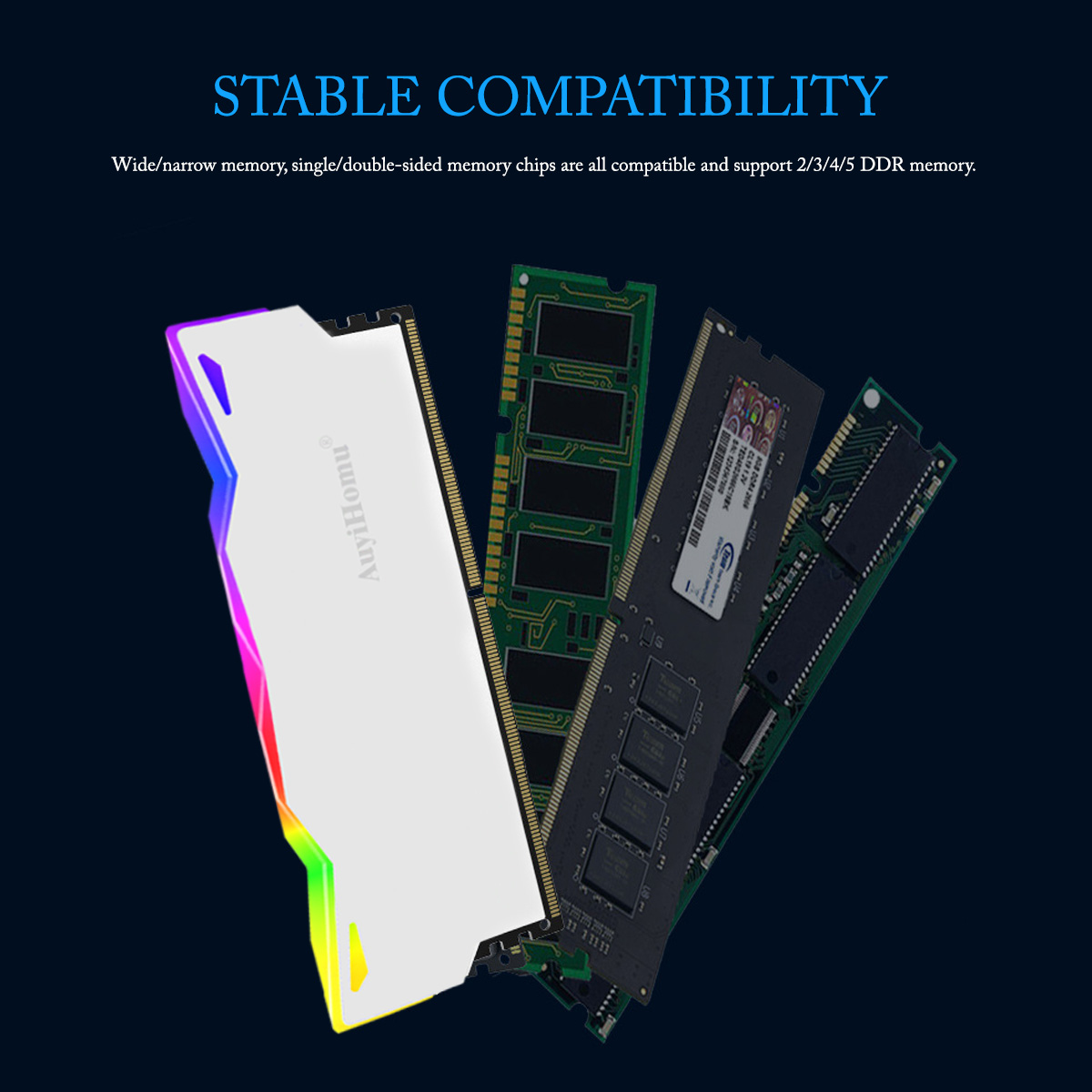 AuyiHomu RGB Heatsink, 5V 3Pin - Ddr5 Memory 评论和价格